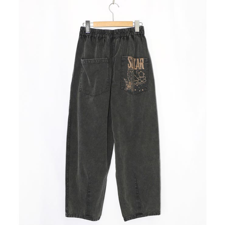 チョーク風柄コクーンパンツ | ScoLar | 詳細画像8 