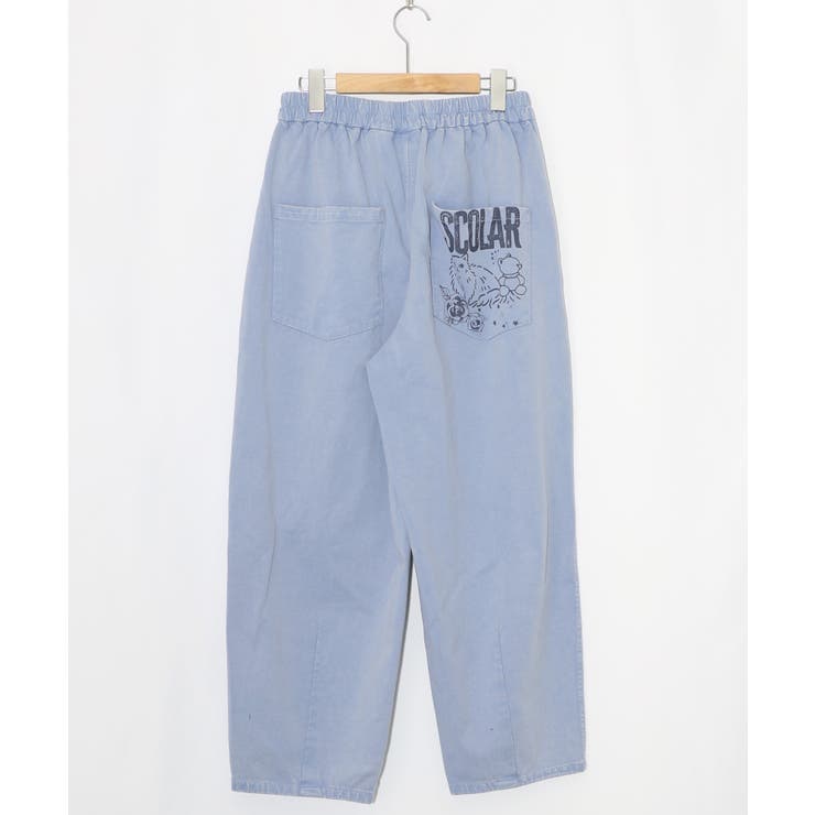 チョーク風柄コクーンパンツ | ScoLar | 詳細画像12 