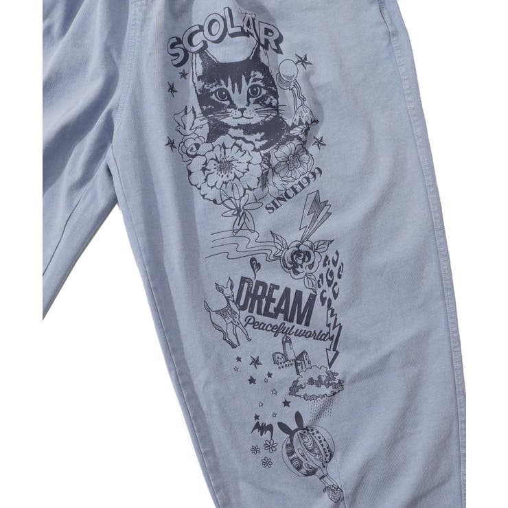 チョーク風柄コクーンパンツ | ScoLar | 詳細画像13 