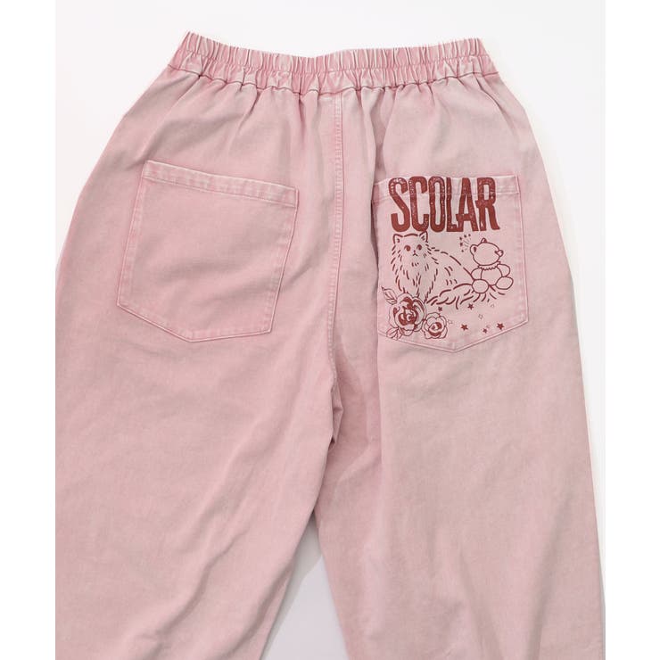 チョーク風柄コクーンパンツ | ScoLar | 詳細画像18 