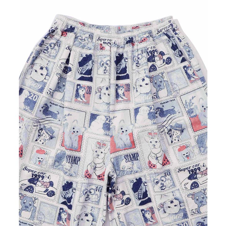 わんorにゃんスタンプ柄 バイオ加工パンツ | ScoLar | 詳細画像19 