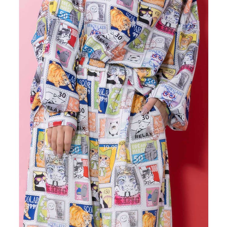 わんorにゃんスタンプ柄 バイオ加工パンツ | ScoLar | 詳細画像6 