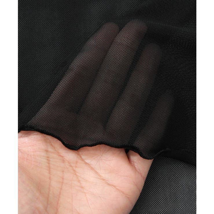 アンティーク風花蝶プリント ソフトチュールインナー | ScoLar | 詳細画像15 