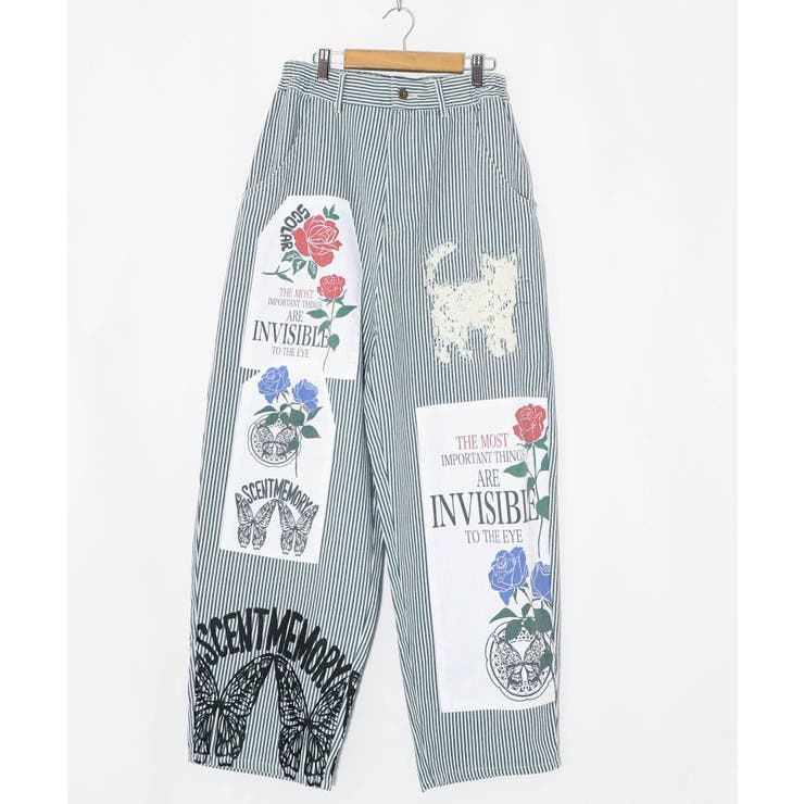 アップリケ×刺繍デニムorツイルパンツ | ScoLar | 詳細画像18 