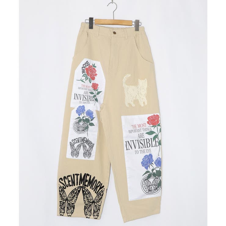 アップリケ×刺繍デニムorツイルパンツ | ScoLar | 詳細画像21 