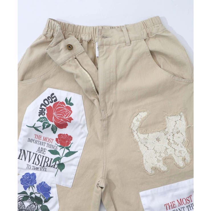 アップリケ×刺繍デニムorツイルパンツ | ScoLar | 詳細画像24 