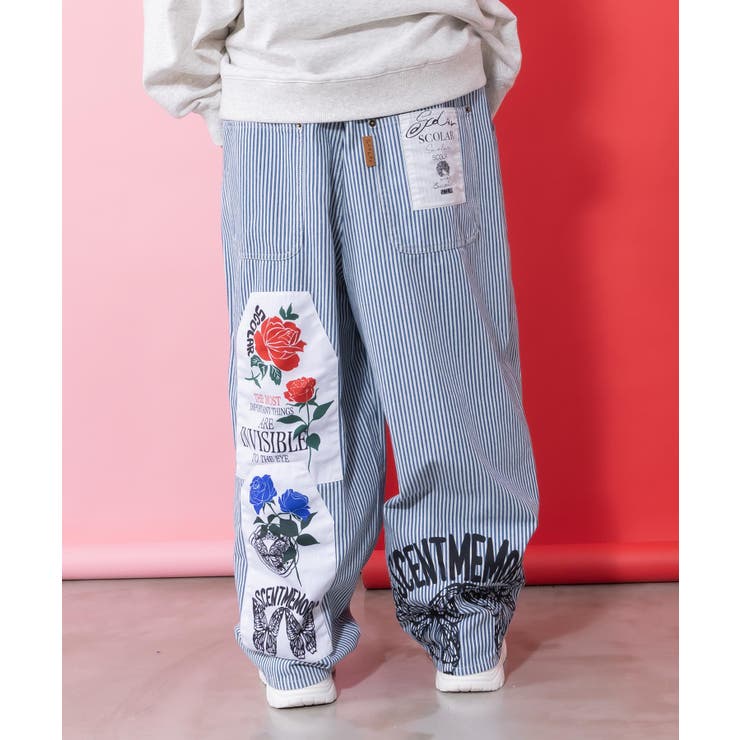 アップリケ×刺繍デニムorツイルパンツ | ScoLar | 詳細画像11 