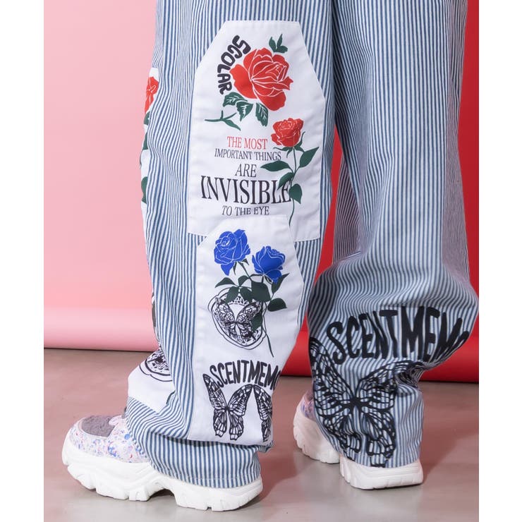 アップリケ×刺繍デニムorツイルパンツ | ScoLar | 詳細画像14 