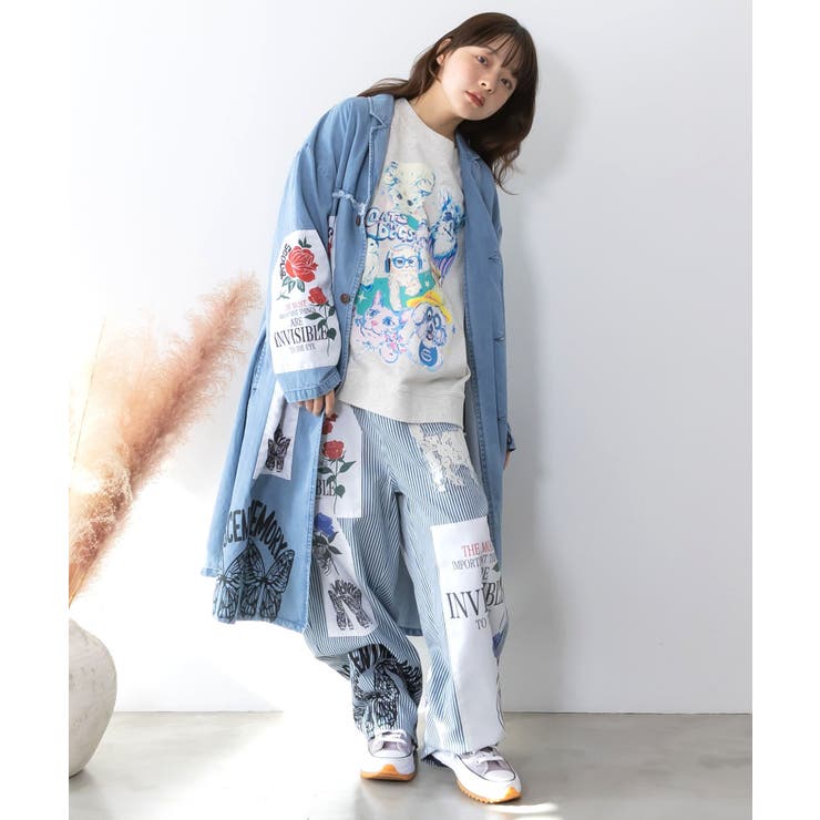 アップリケ×刺繍デニムorツイルパンツ | ScoLar | 詳細画像16 