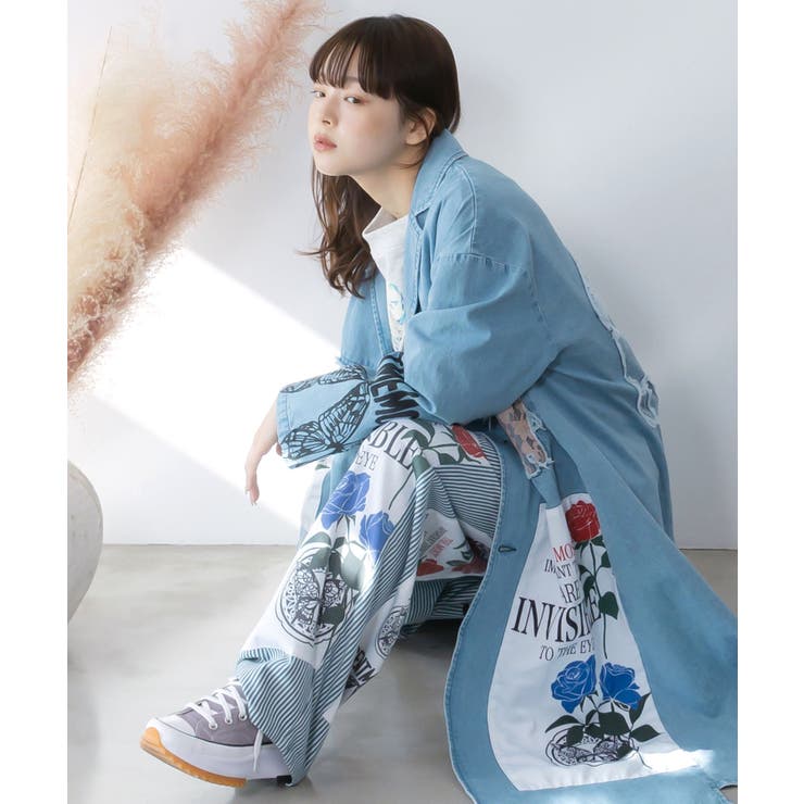 アップリケ×刺繍デニムorツイルパンツ | ScoLar | 詳細画像17 