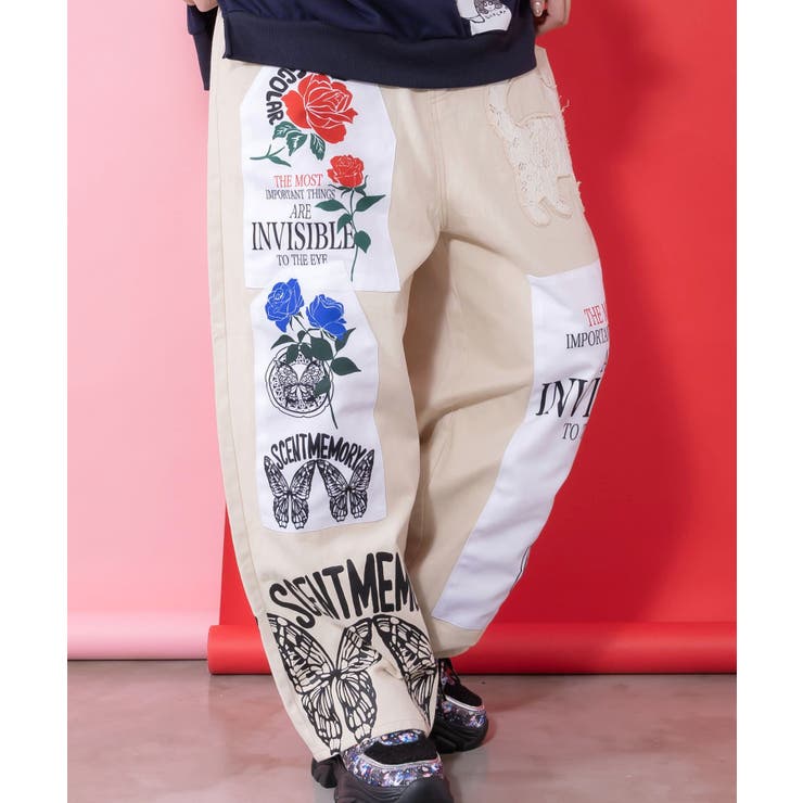 アップリケ×刺繍デニムorツイルパンツ | ScoLar | 詳細画像5 