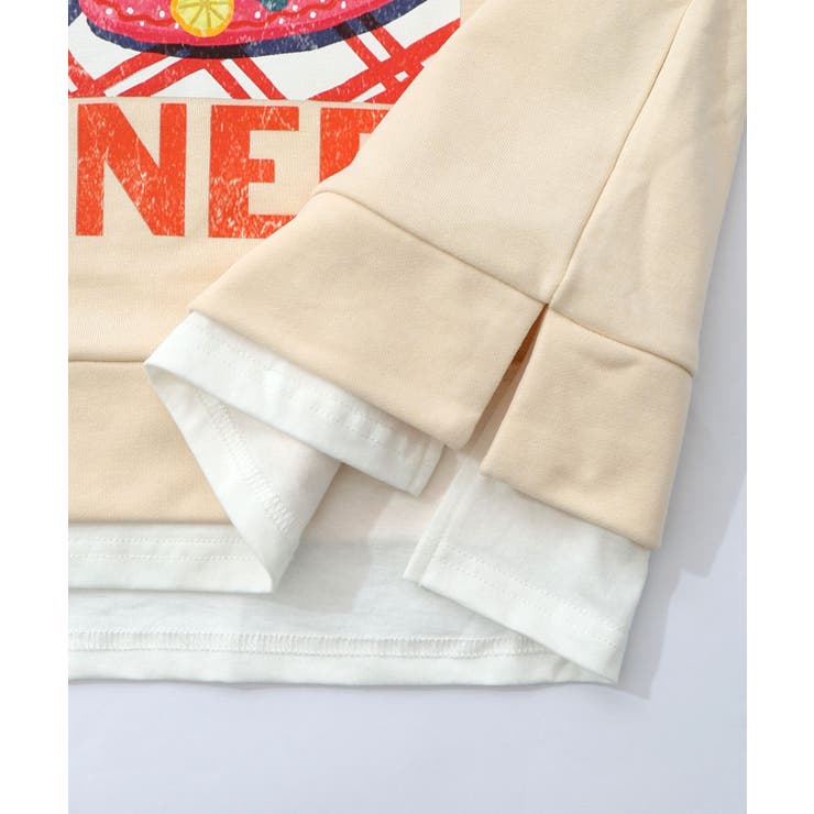 スカラーちゃんの夕食柄レイヤード風配色プルオーバー | ScoLar | 詳細画像22 