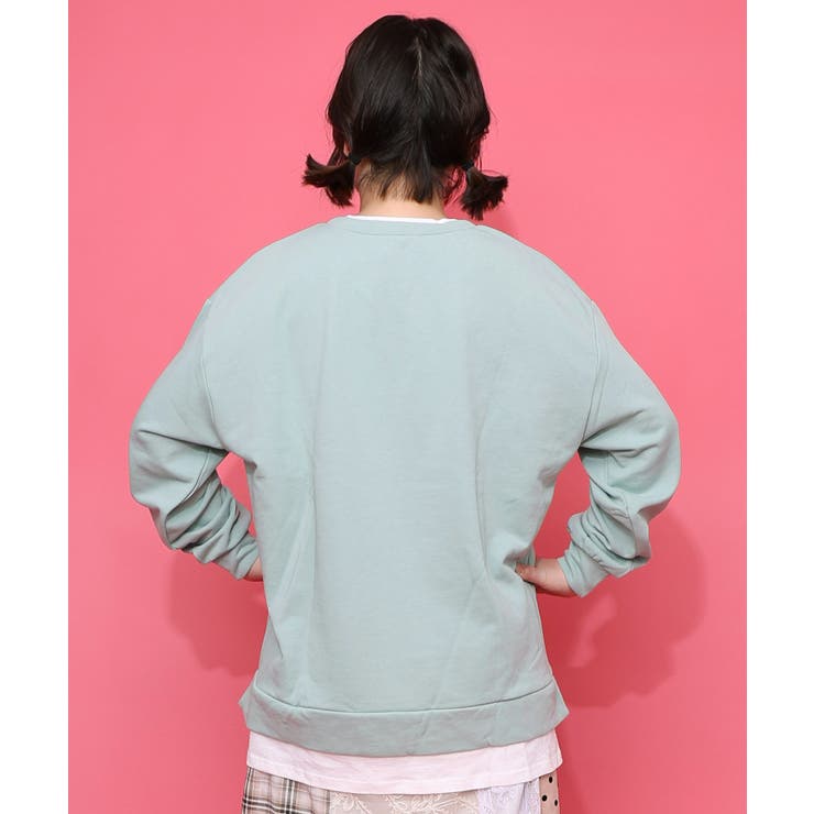 スカラーちゃんの夕食柄レイヤード風配色プルオーバー | ScoLar | 詳細画像11 