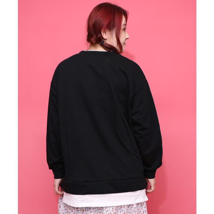 スカラーちゃんの夕食柄レイヤード風配色プルオーバー | ScoLar | 詳細画像5 