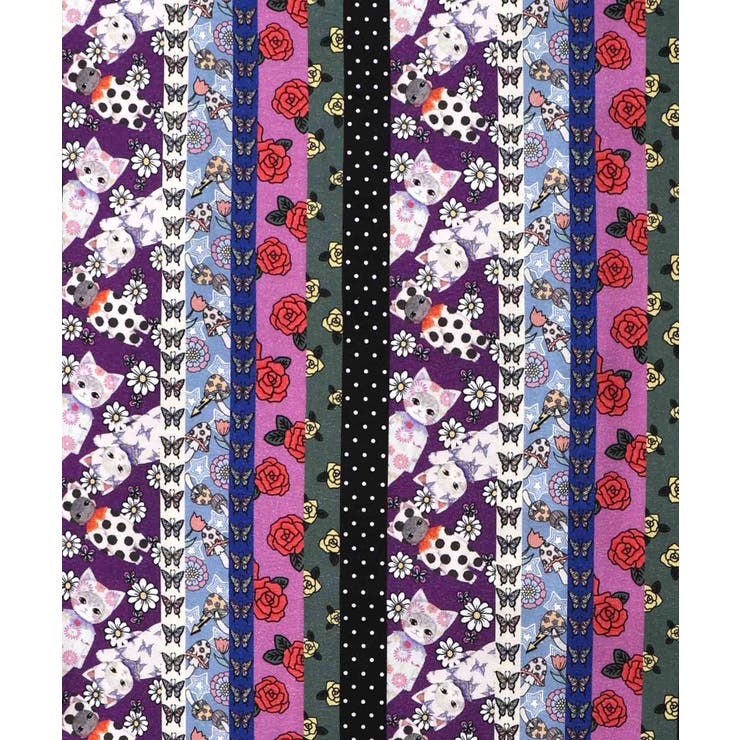 ストライプ総柄前開きシャツワンピース | ScoLar | 詳細画像17 