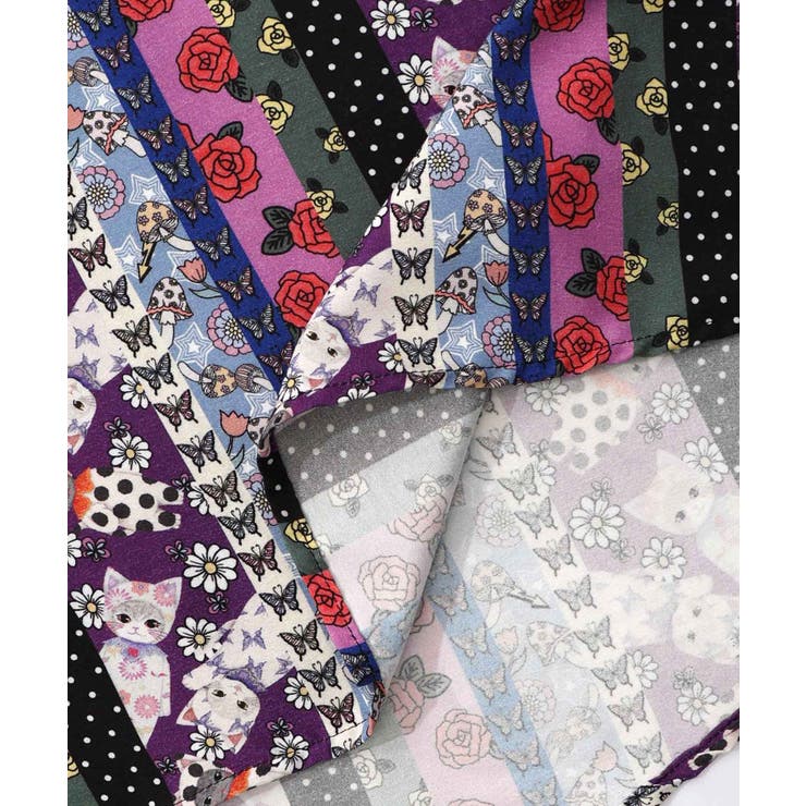 ストライプ総柄前開きシャツワンピース | ScoLar | 詳細画像22 