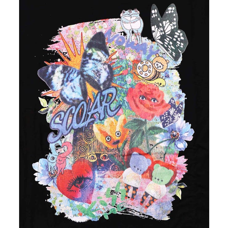 アート柄レース切替チュニック | ScoLar | 詳細画像10 