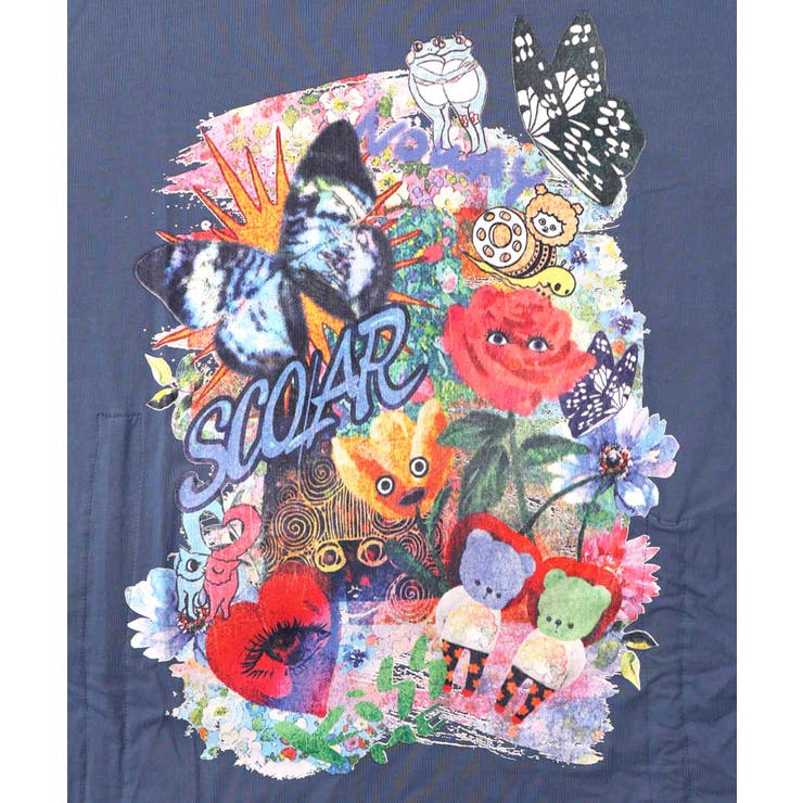 アート柄レース切替チュニック | ScoLar | 詳細画像11 