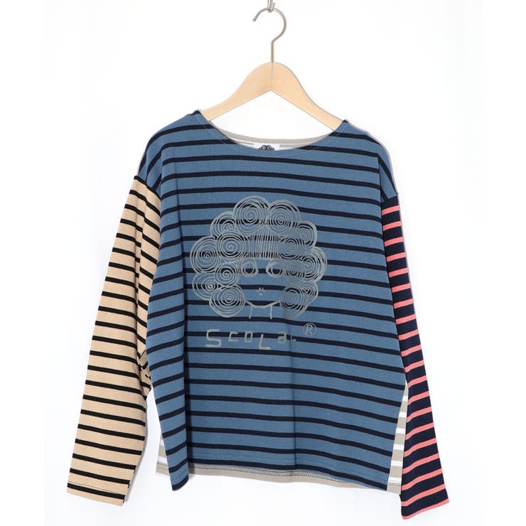 スカラーちゃん×ミックス配色ボーダープルオーバー | ScoLar | 詳細画像7 