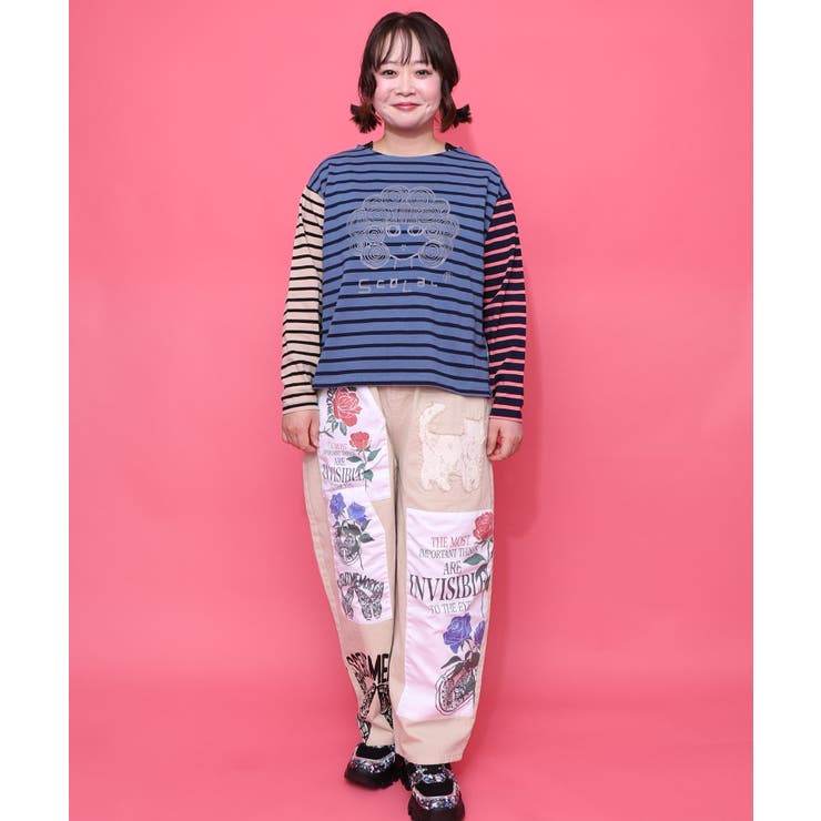 スカラーちゃん×ミックス配色ボーダープルオーバー | ScoLar | 詳細画像1 