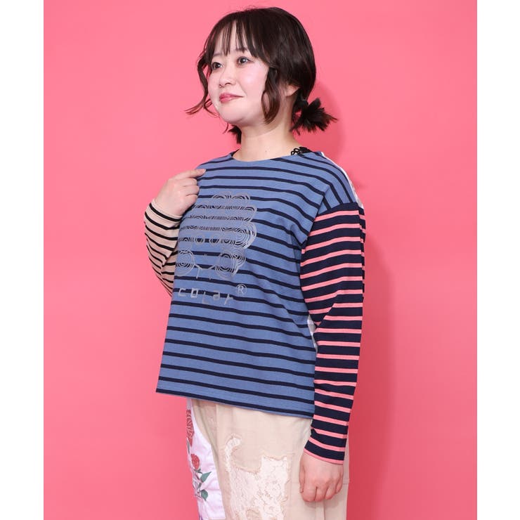 スカラーちゃん×ミックス配色ボーダープルオーバー | ScoLar | 詳細画像2 