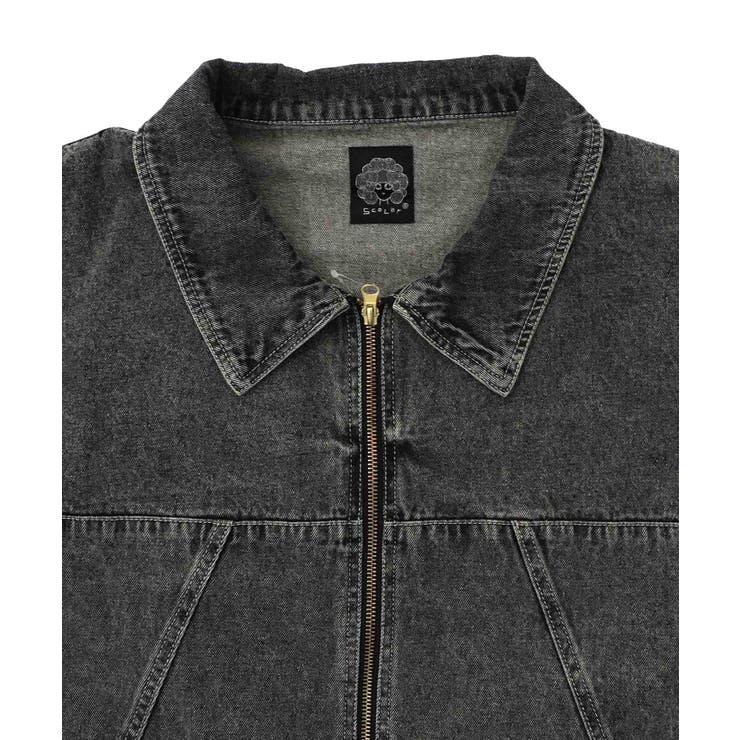 ヴィンテージ風ネコ刺繍デニムジャケット[品番：SRSW0002256]｜ScoLar