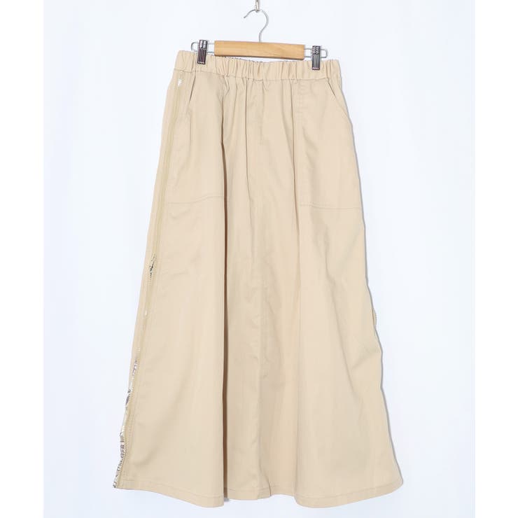 無地×動物たちの肖像柄 4wayツイルスカート | ScoLar | 詳細画像11 