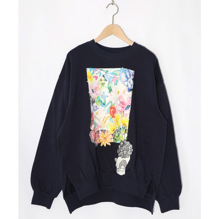 画家スカラーちゃんキャンバス柄プルオーバー | ScoLar | 詳細画像9 