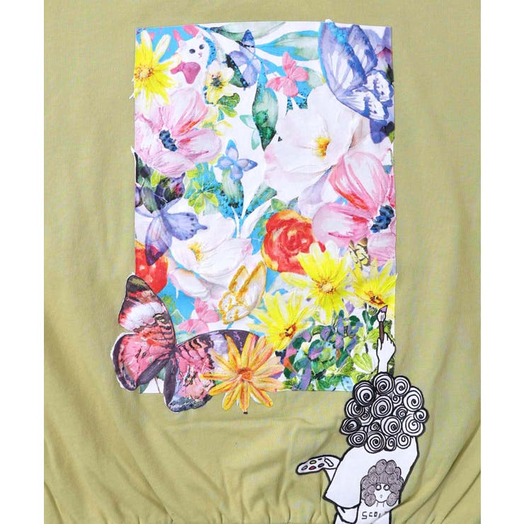 画家スカラーちゃんキャンバス柄プルオーバー | ScoLar | 詳細画像11 