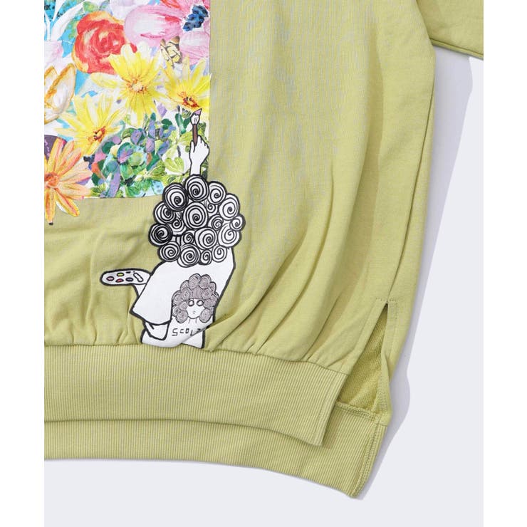 画家スカラーちゃんキャンバス柄プルオーバー | ScoLar | 詳細画像15 