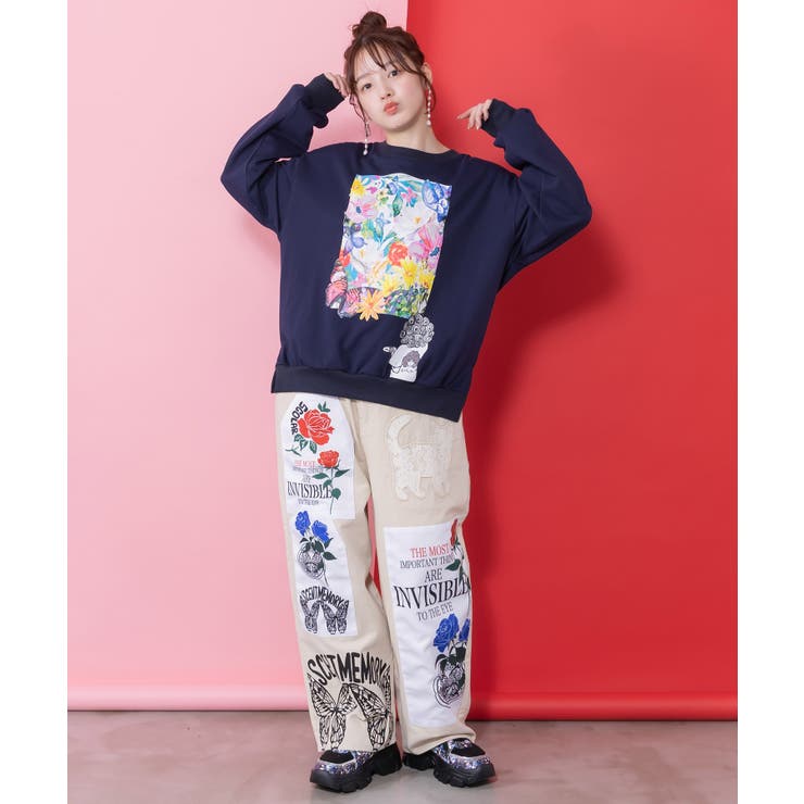 画家スカラーちゃんキャンバス柄プルオーバー | ScoLar | 詳細画像1 