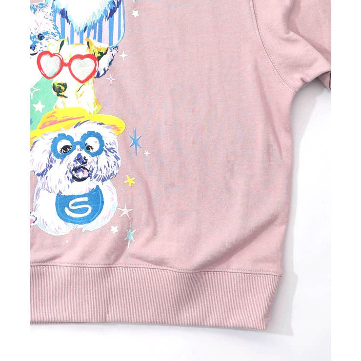 ラメ入りわんにゃん柄裏毛プルオーバー | ScoLar | 詳細画像16 