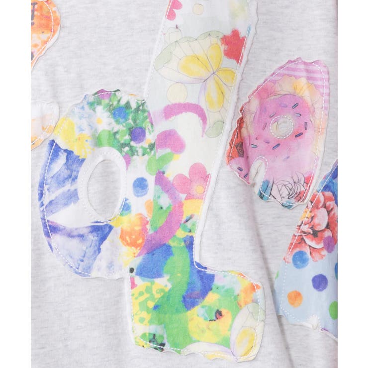 スカラー総柄ロゴアップリケ裏毛プルオーバー | ScoLar | 詳細画像7 