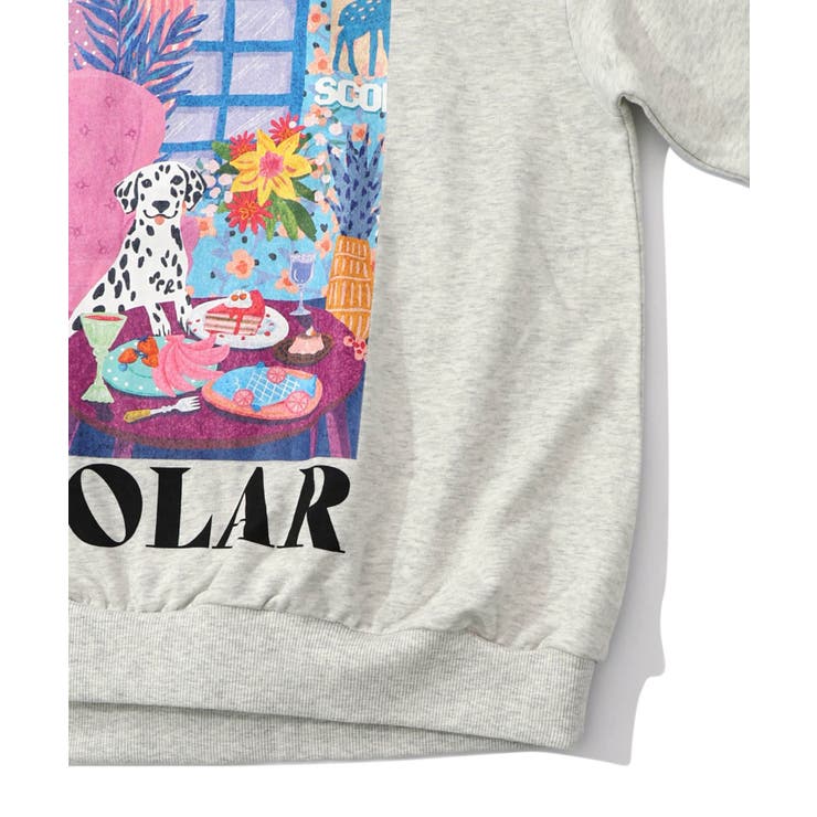 スカラールーム柄裏毛プルオーバー | ScoLar | 詳細画像16 