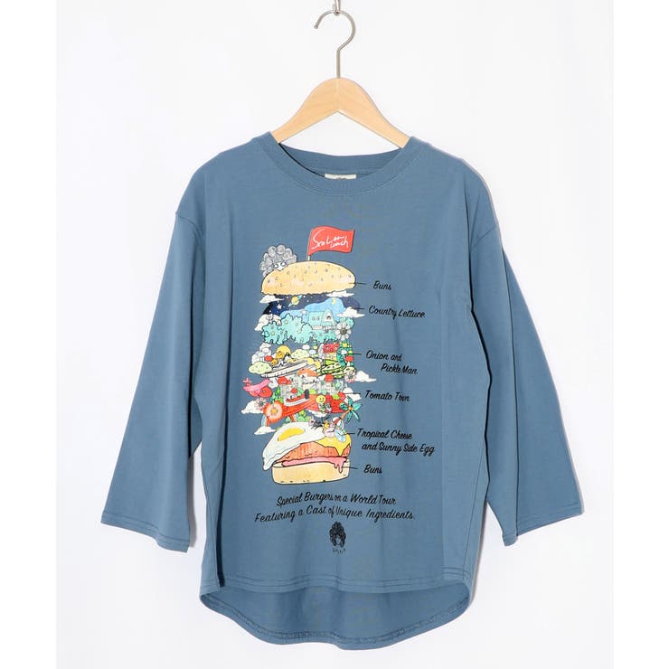 スカラーバーガータウン柄Tシャツ | ScoLar | 詳細画像10 