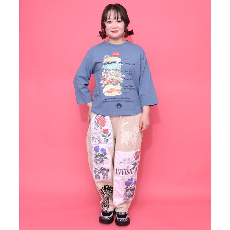 スカラーバーガータウン柄Tシャツ | ScoLar | 詳細画像2 