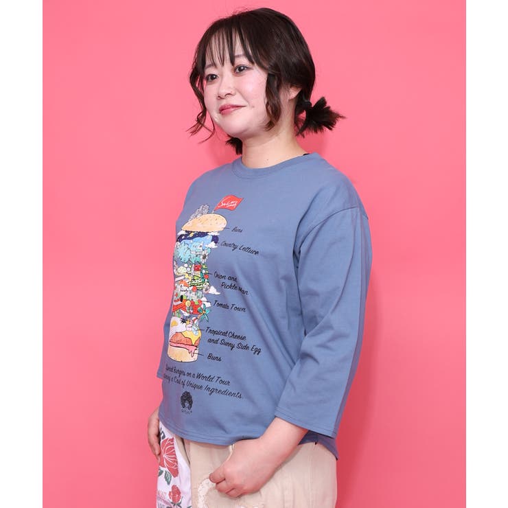 スカラーバーガータウン柄Tシャツ | ScoLar | 詳細画像3 