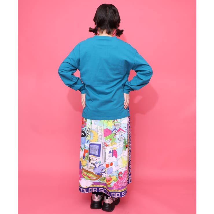 くま吉くんとアヒル柄ロンT | ScoLar | 詳細画像5 