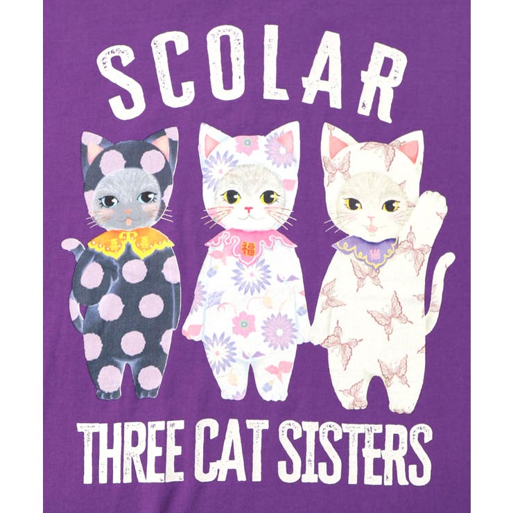 おしゃれネコシスターズTシャツ | ScoLar | 詳細画像12 