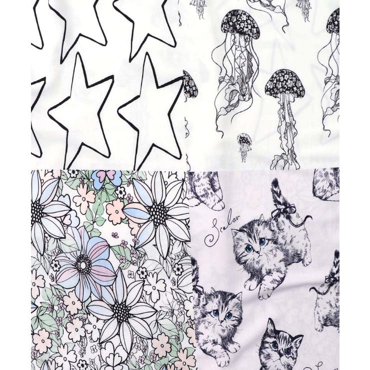 パッチワーク風総柄シャツワンピース | ScoLar | 詳細画像11 