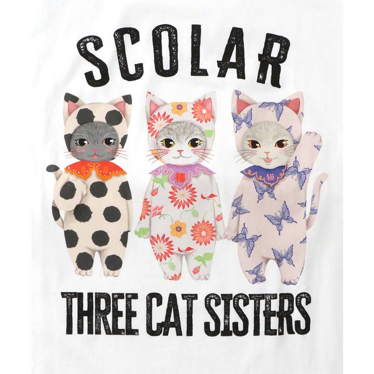 おしゃれネコシスターズ チュール重ね袖ワンピース | ScoLar | 詳細画像9 