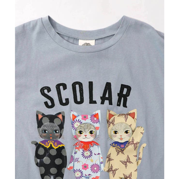 おしゃれネコシスターズ チュール重ね袖ワンピース | ScoLar | 詳細画像12 