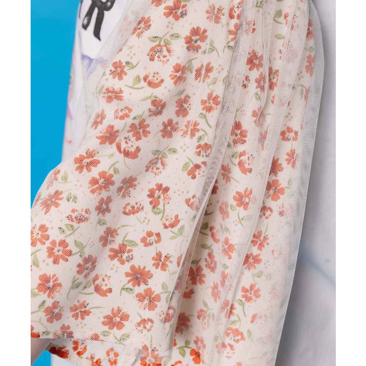 おしゃれネコシスターズ チュール重ね袖ワンピース | ScoLar | 詳細画像7 