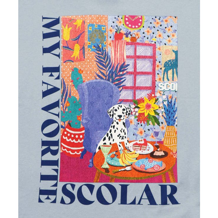 スカラールーム柄Tシャツ | ScoLar | 詳細画像11 
