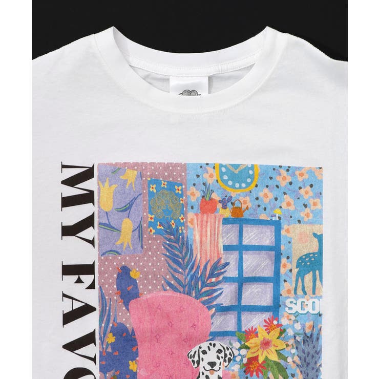 スカラールーム柄Tシャツ | ScoLar | 詳細画像12 
