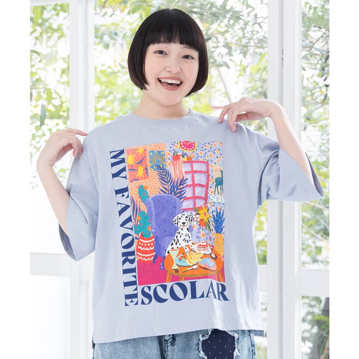 スカラールーム柄Tシャツ | ScoLar | 詳細画像2 