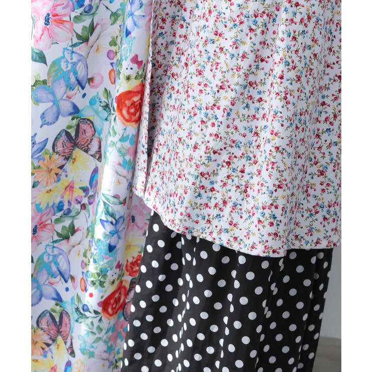 デニム×パッチワーク風 異素材切替2wayスカート | ScoLar | 詳細画像9 