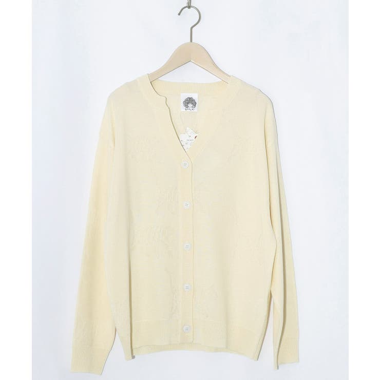 ネコスカラーUVジャガードカーディガン | ScoLar | 詳細画像13 