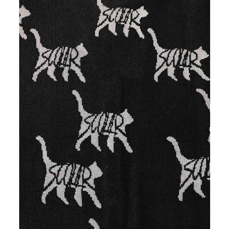 ネコスカラーUVジャガードカーディガン | ScoLar | 詳細画像16 