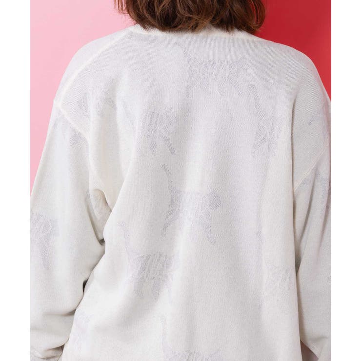 ネコスカラーUVジャガードカーディガン | ScoLar | 詳細画像12 